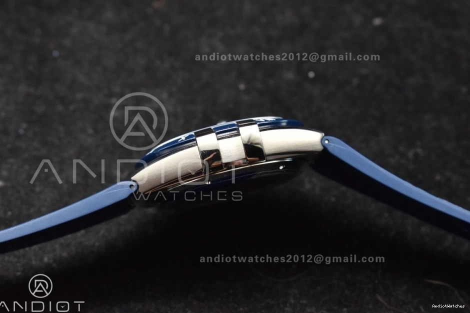 Blue SS Breathable Edition Best Ceramic Strap Super Blue Dial A8900 546 on 1:1 Constellation Gummy VSF Blue Clone 1209
